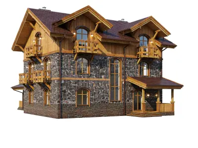 Alpine House 3D model