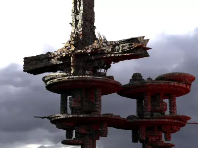  Heavens Cross Holy Flying City 2  3D model