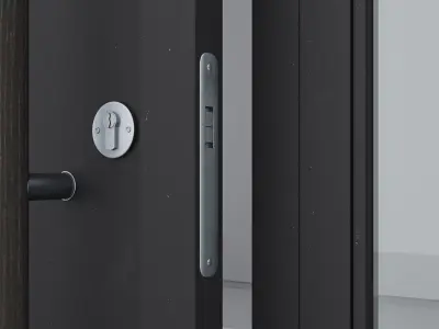Aluminium door 94 3D model