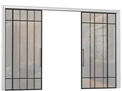 Interior sliding Doors in Loft style 3D model