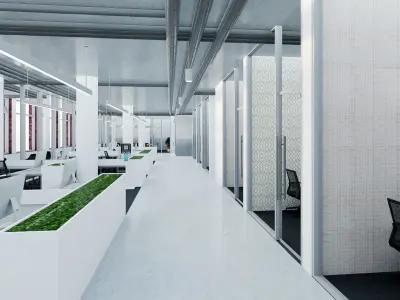 Office scenarios 3D model