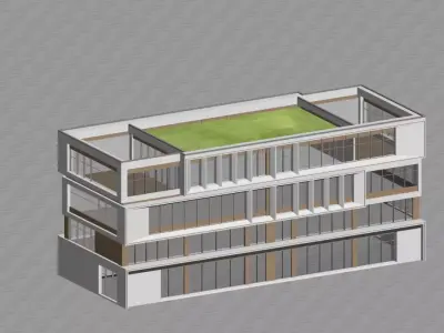 Modern Office Building 3D model