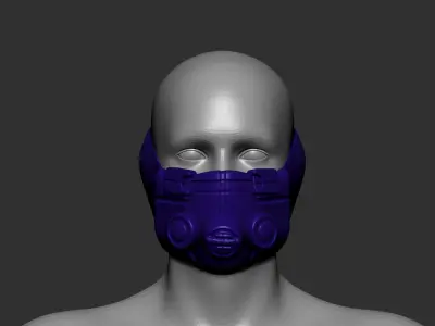 helmet high poly sculpt 3d printable  3D model 80