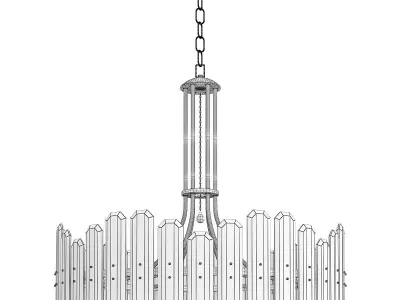 Crystorama Bolton Chandelier Low-poly 3D model