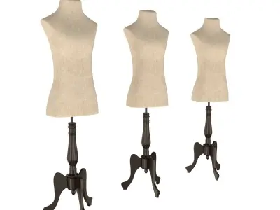 Mannequin Female 2 Low-poly 3D model