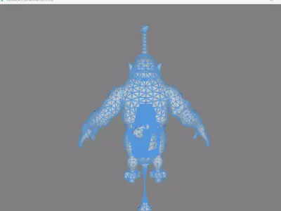 Bogle the Bonebreaker Stylized Ogre Character Low-poly 3D model