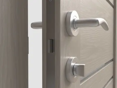 ArchViz Interior Door including hardware - Style Vision 8 3D model