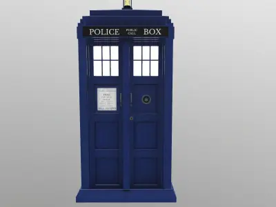 Tardis - Doctor Who Low-poly 3D model