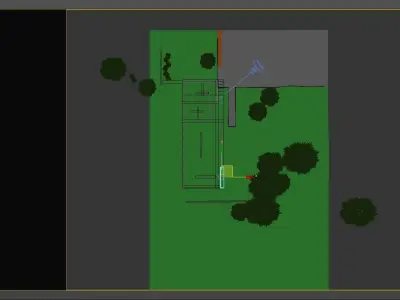 Blue Sky Exterior HDRI  Corona 3DSMAX scene 3D model