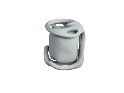 SciFi Shape Object Low Poly Low-poly 3D model 18