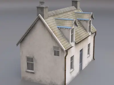 schotish house Low-poly 3D model