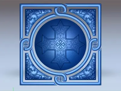 DOOR PANEL FREE 3D MODEL FROM  RUSSIAN CHURCH Free 3D model