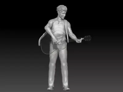 street musician MAN 2 3D print model