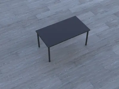 Basic Coffe Table Low-poly 3D model