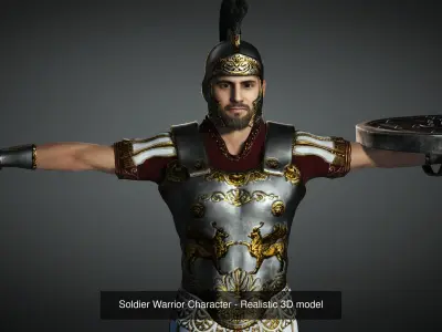 15- Realistic and Fully Rigged Character Game Ready 3D Model Pack