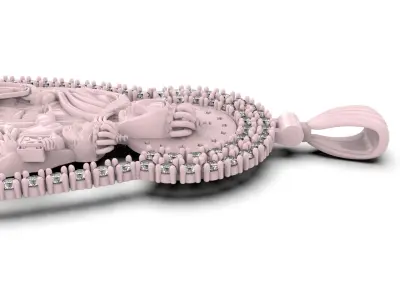 virgin pendant 3D print model