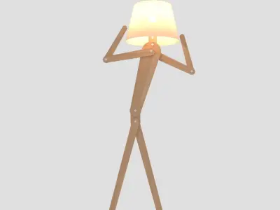 Human Floor Lamp 3D model