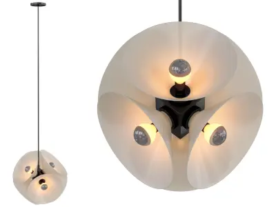Slim Cluster Pendant Light 3D model