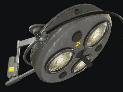 Operating Lamp Low-poly 3D model