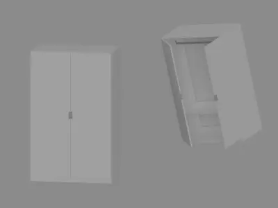 Closet Low-poly 3D model