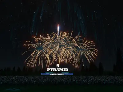 3d-fireworks-for-new-year-or christmas - 8 design 3d model  Texture
