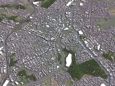 Betim - 3D City Model Low-poly 3D model