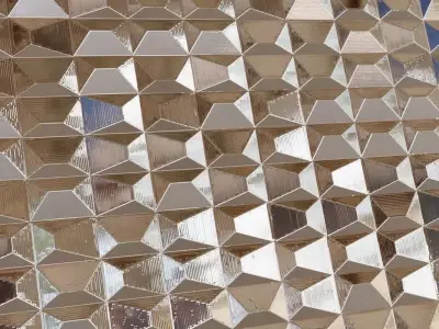 Silver Metal Pattern PBR Seamless Texture