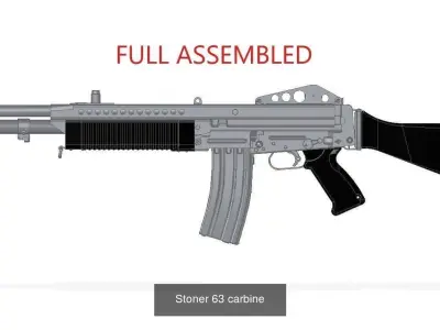 Stoner 63 3D Model Pack