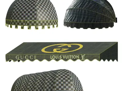 awning kitbash 3D model