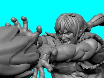 Street fighter - Ken Masters 3D print model