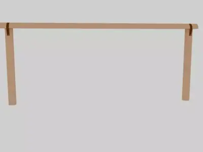 Horse Tie Post 3D model