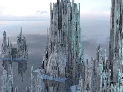 Valhalla Ancient Ruin Full set Tower Kit bash 3D 3D model