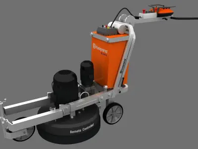 Concrete Floor Grinder Polisher Machine 3d Model 3D model