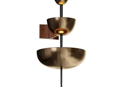  Achille Salvagni Simposio Single Bronze Sconce 3D model