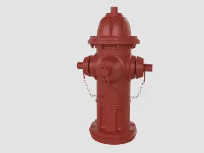 Fire Hydrant - Classic Fireplug - Safety and Emergency Equipment Low-poly 3D model