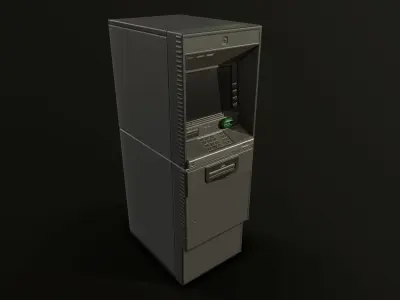 ATM Cashmachine 2 Low-poly 3D model