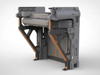 halo 5 door 3D model