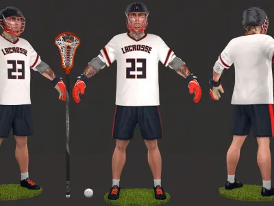 Lacrosse Players 