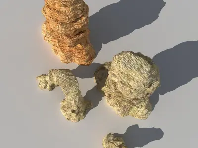 Desert Rock 3D model