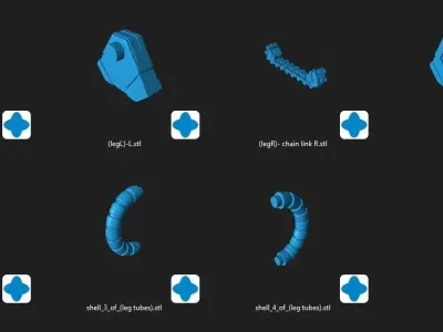 T1M8-LT2 Astromech Droid One12 Scale Articulation Files 3D print model