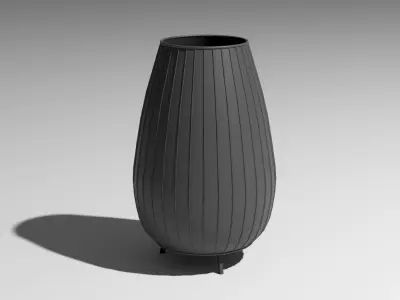 Amphora Floor Lamp Low-poly 3D model