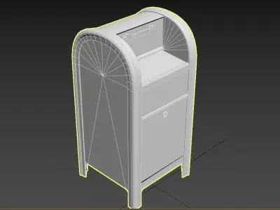 Mail Box - Gest Low-poly 3D model