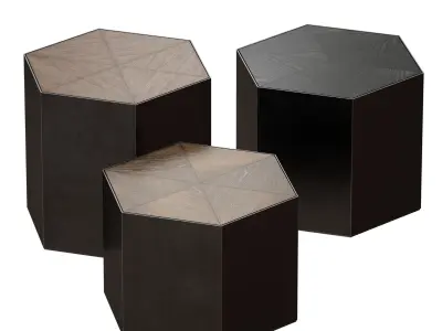 Geo Bunching Table Set Crate and Barrel 3D model