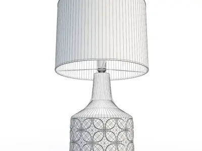 3 Graphic Table Lamps 3D model