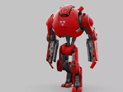 COMBAT DROID OZ-200  RIGGED 3D model