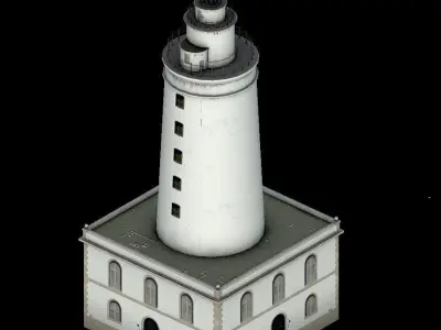 La Farola Lighthouse Low-poly 3D model