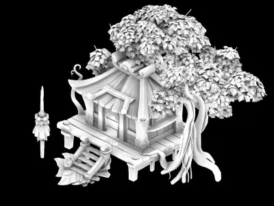 Yunmengze - Chalet 32 3D model