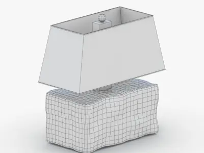 1392 - Table Lamp Low-poly 3D model