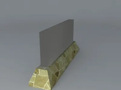 Stone Sign Free 3D model