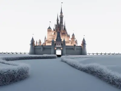 Walt Disney Castle 2009  Animation 3D model